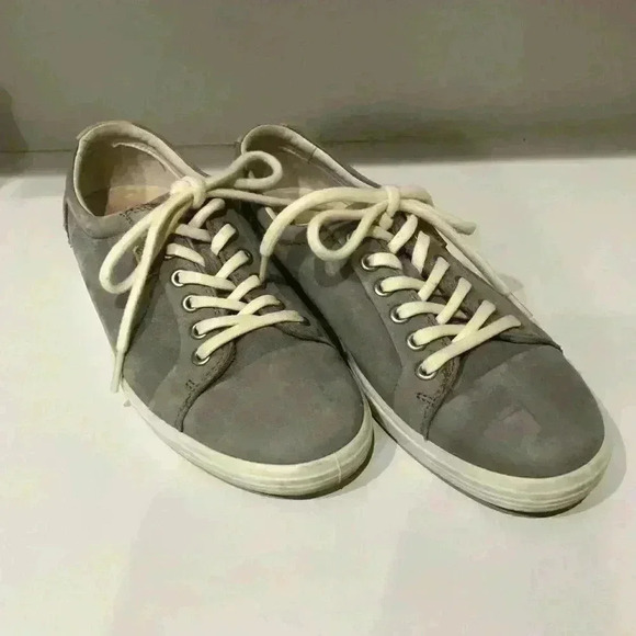 Ecco Soft 7 Leather Sneaker Anatomical Gray Comfort Women's 7 (38 EU) - Picture 1 of 7